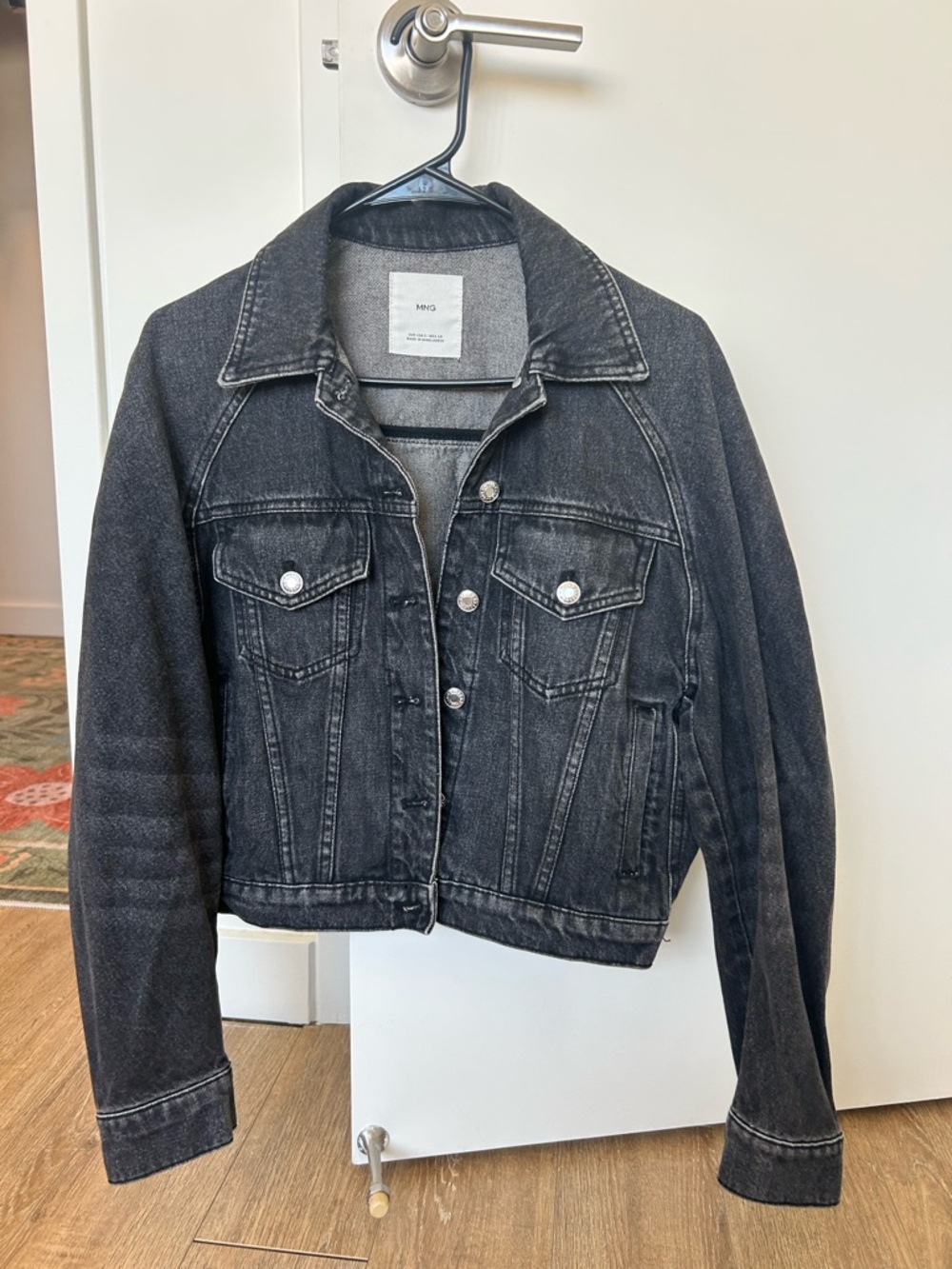 Mango Black Jean Jacket